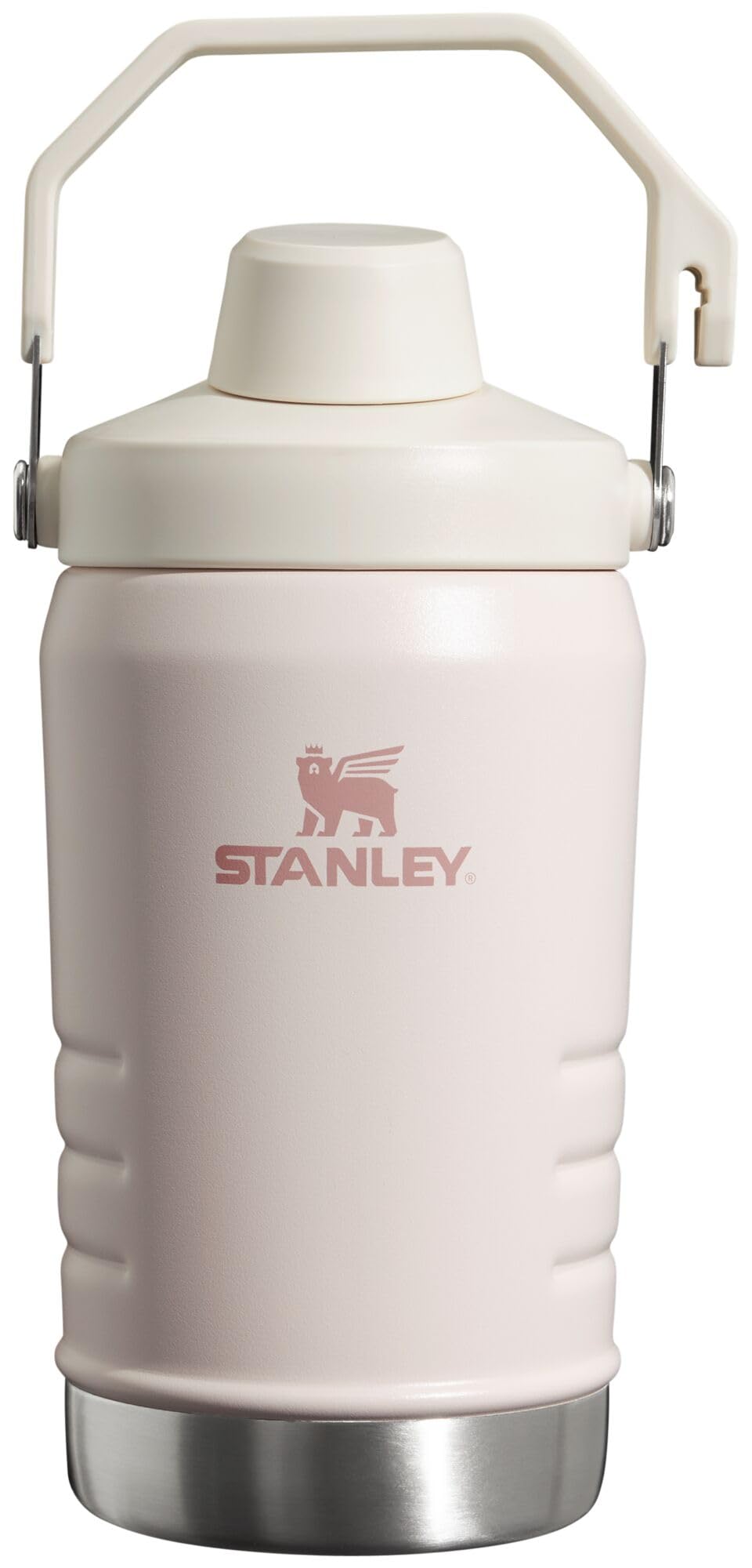 Stanley IceFlow Fast Flow Jug with Handle 96 oz | Twist On Angled Spout Lid | Leakproof for Travel and Sports | Insulated Stainless Steel | BPA-Free | Rose Quartz