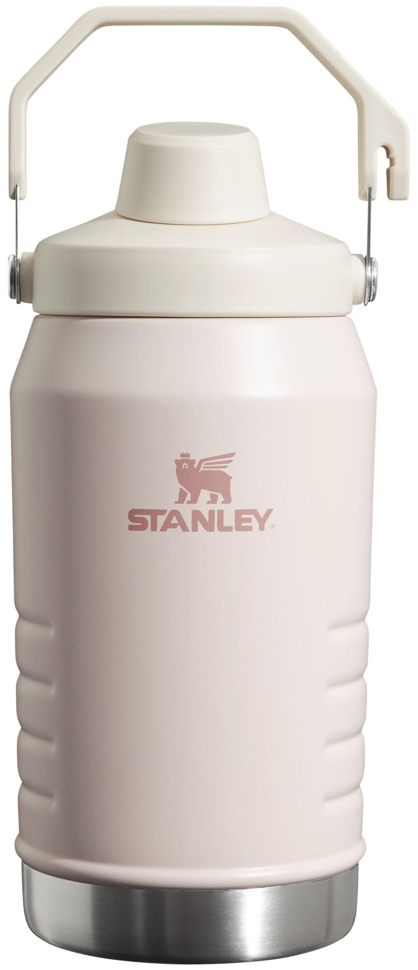Stanley IceFlow Fast Flow Jug with Handle 96 oz | Twist On Angled Spout Lid | Leakproof for Travel and Sports | Insulated Stainless Steel | BPA-Free | Rose Quartz